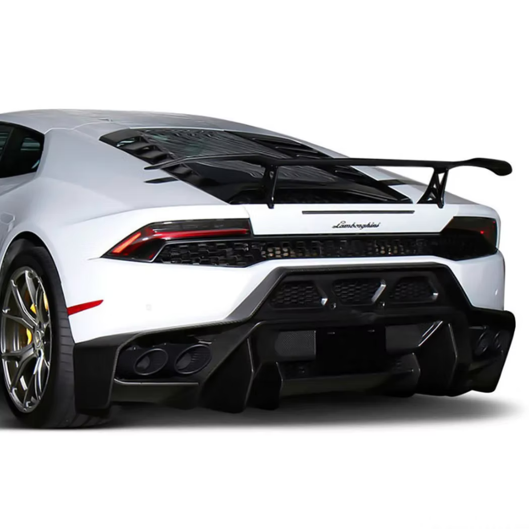 Vorsteiner Aero Rear Bumper W/ Rear Diffuser Carbon Fiber PP 2x2 Glossy