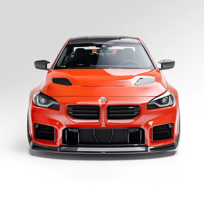BMW G8X M2 VRS AERO FRONT SPOILER CARBON FIBER PP 2X2 GLOSSY