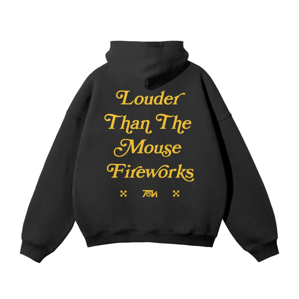 Louder Than The Mouse Fireworks Hoodie - Black