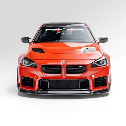 BMW G8X M2 VRS AERO FRONT SPOILER CARBON FIBER PP 2X2 GLOSSY
