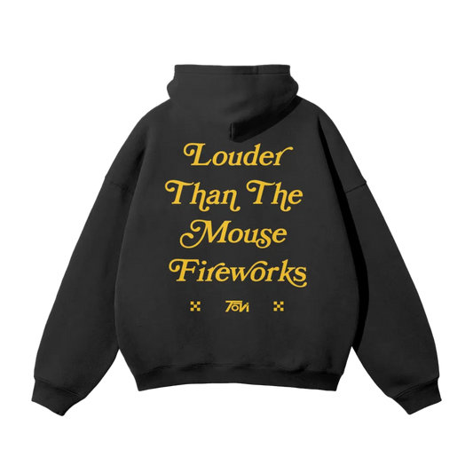 Louder Than The Mouse Fireworks Hoodie - Black