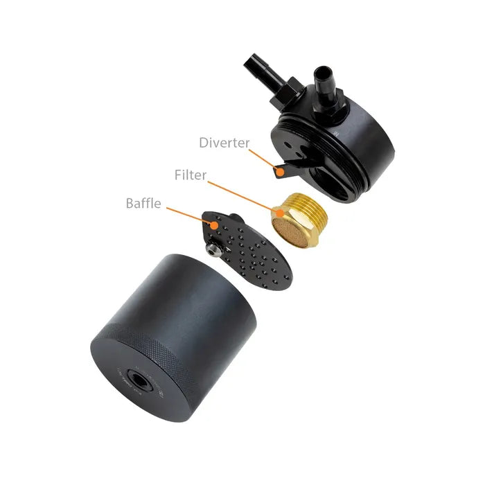 Baffled Oil Catch Can, PCV Side, fits Honda Civic Type R 2017+