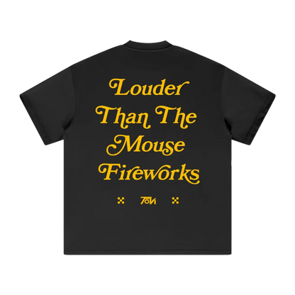 Louder Than The Mouse Fireworks T-Shirt - Black